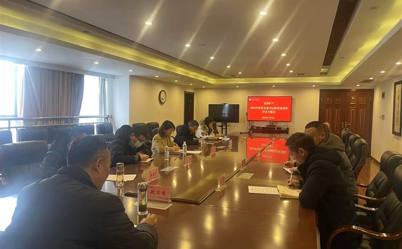 矿勘集团金海浚浚？？蟛橹倏2024年度党支部书记抓党建述职评议专题会