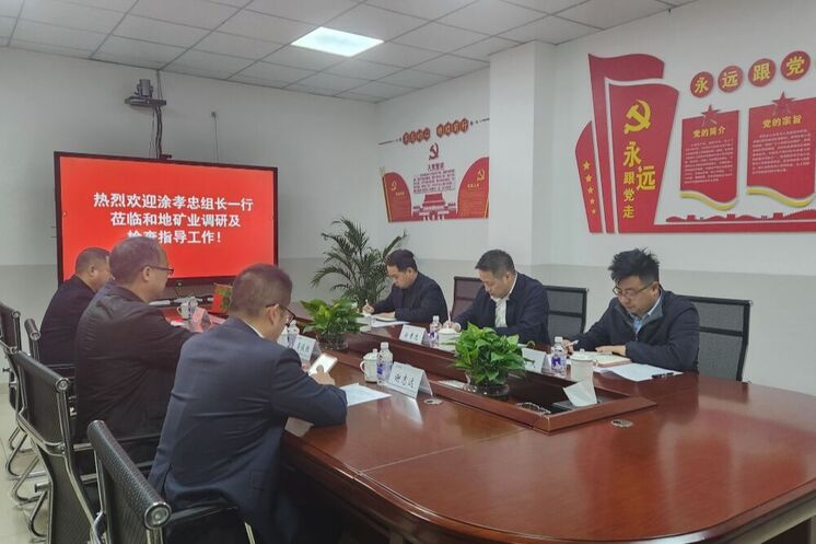 强化党建引领 深化制度建设 推动高质量发展——省自然南宫ng28相信品牌力量投资集团领导赴和地矿业开展专题调研