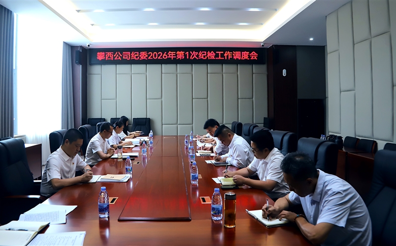 攀西公司纪委召开2026年第一次纪检工作调度会
