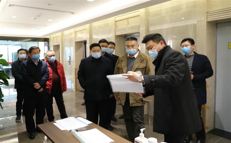 陈贵林到四川冶勘矿业总部基地检查防疫工作