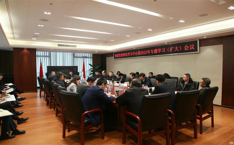 徐志文主持召开集团党委理论学习中心组2023年专题学习（扩大）会议