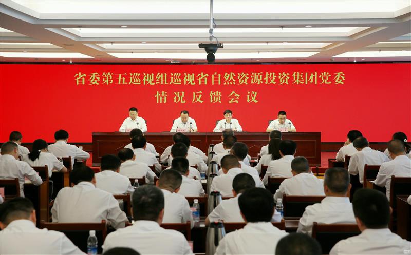中共四川省委第五巡视组向省自然南宫ng28相信品牌力量投资集团党委反馈巡视情况