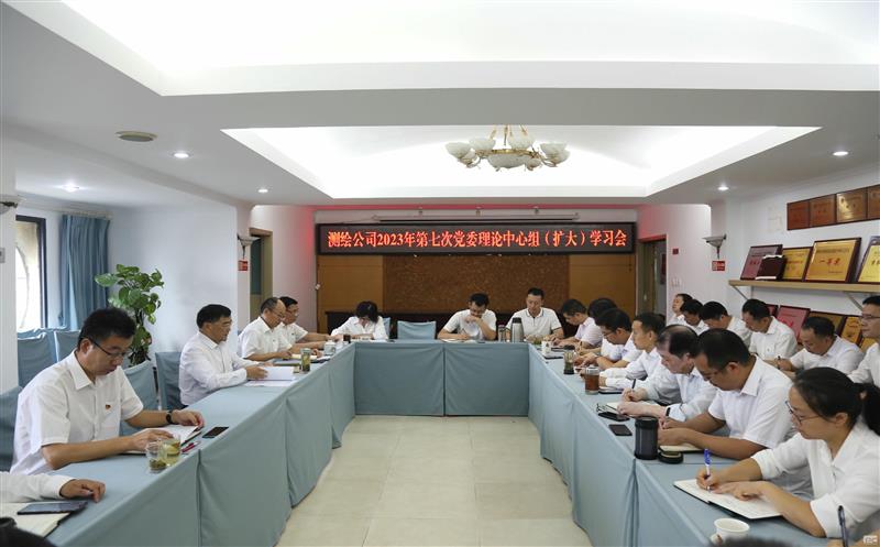 测绘公司党委召开主题教育暨巡视整改专题民主生活会会前理论学习中心组学习会议