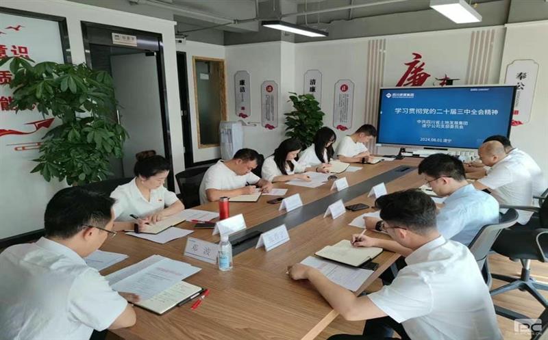 学精神 抓落实 增动力！土地集团各级党组织深入学习贯彻党的二十届三中全会精神